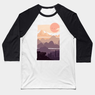 Mountain in sunny day Baseball T-Shirt